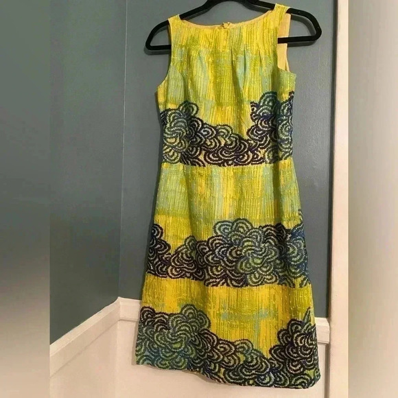 Anthropologie Tabitha sleeveless dress - zip up - size 2 - bright - embroidered - Picture 1 of 7